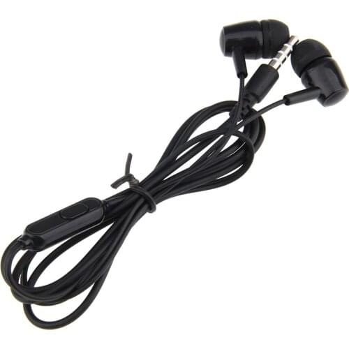 300pcs Earphone In-ear Stereo Wired Headphone Remote Mic Earbuds For Sony 3.5mm Jack with Package