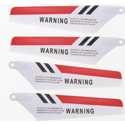 4pcs as Showing Red Main Blades Propellers Props 2A+2B Syma S107 S107G For R/C Mini Helicopter Rc Spare Parts