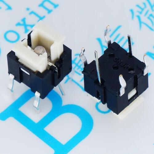 50pcs/lot WIth Light key 6*6*7 Touch switch with light switch Red, blue, white, and green light with LED light-emitting key 6x6