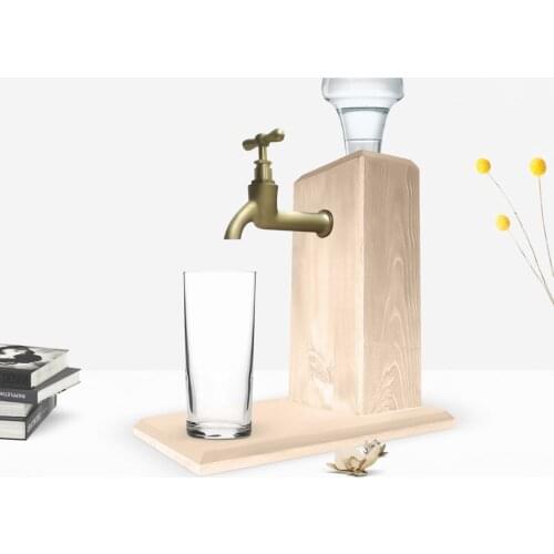 BK Home Tap Natural Wood Rack Stand Modern Useful High Quality Reliable Wall Decoration Gift Design Simple Vicinity