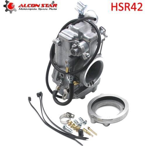 Alconstar- Mikuni HSR HSR42mm Motorcycle Carburetor Carburedor 42 MM Carb for Harley TM42-6P EVO Twin Cam Evolu XLH1000 XLH883
