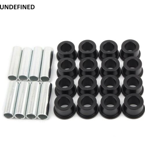 Front A Arm Bushing Kits Lower Upper for Honda TRX400X 2009-2014 Sportrax 400 TRX400EX 1999-2008 Black Accessories