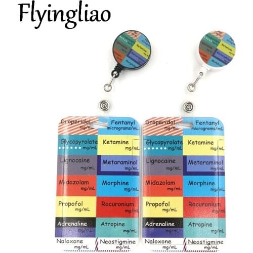 Medical Doctor Nurse Cartoon Cute Credit Card Holder Lanyard Women Men Kid Student Retractable Badge Reel ID Name Bus Clips