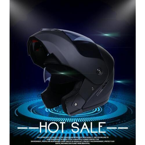 Cycling Helmet Motorcycle Helmet Flip Up Modular Dual lens Full Face Safety Helmets On For Racing Summer Winter Unisex Windproof