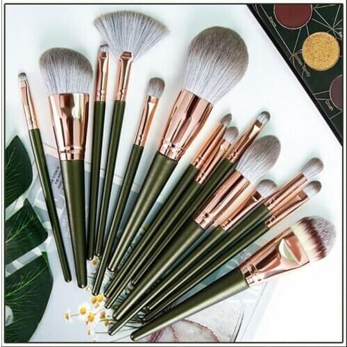 14Pcs Precision Makeup Brush Set Eyeshadow BB Cream Concealer Brush Loose Powder Blending Blush Brush Professional Makeup Tools