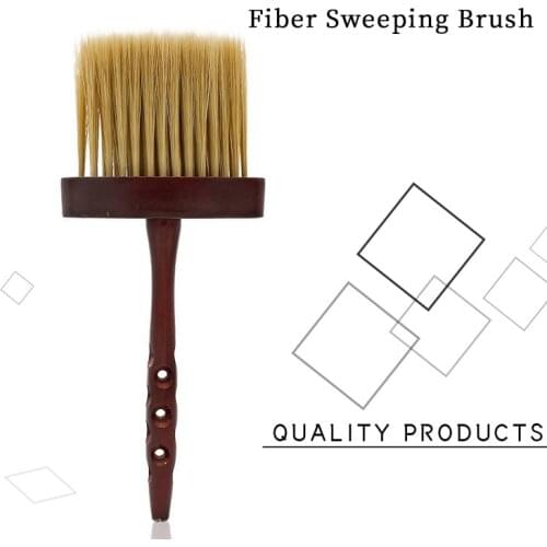 Barber shop dust removal wooden sweeping brush neck hair soft hair cleaning brush hairdressing hair cutting cleaning tool