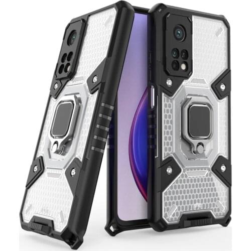 Shockproof TPU Bumper Ring Stand Fundas PC Cover For Xiaomi Mi10t Mi10 10 T Mi 10T Pro 10Tpro 5G 6.67 Case Coque Shell Housing