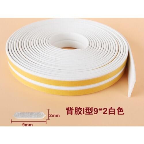 5M I Type Foam Draught Excluder Self Adhesive Window Door Seal Strip For Door Accessories