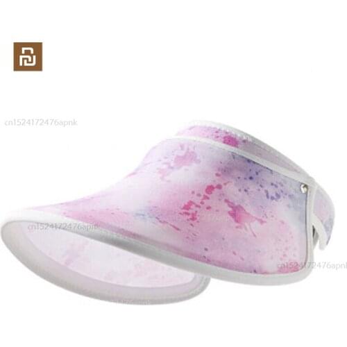 Xiaomi outdoor sun hat female summer anti-ultraviolet beach hat empty top cycling sports sun hat youpin printing hat