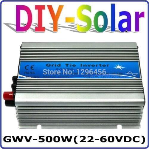 500W solar system for 30V 60Cells and 36V 72Cells Solar Panel, MPPT function, Pure Sine wave Micro On Grid Tie Inverter