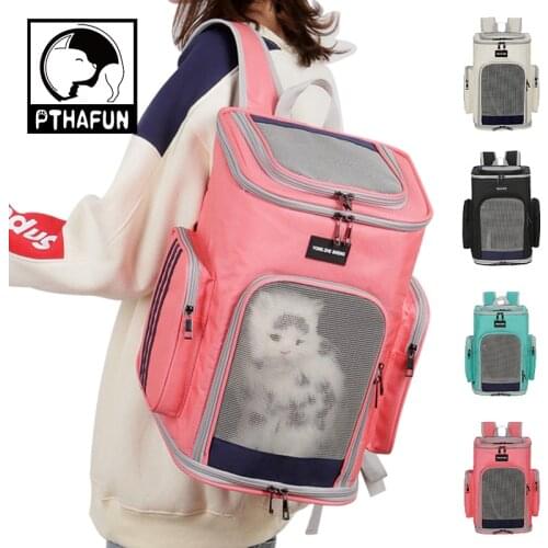 Cat Carrier Bag Pet Backpack Cat Bag Pet Outdoor Carry Double Shoulder Bag Breathable Foldable Travel Bag Small Dog Cats Bags