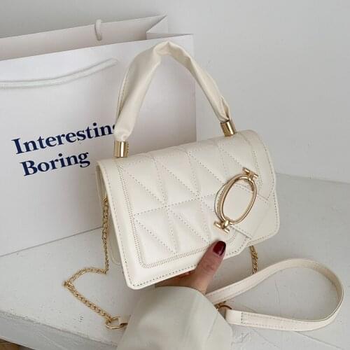 YAOLU WOMENS Bag 2021 New Style Fashion Summer Fashion Hand Shoulder Bag Western Style Versatile Chain Square Sling Bag