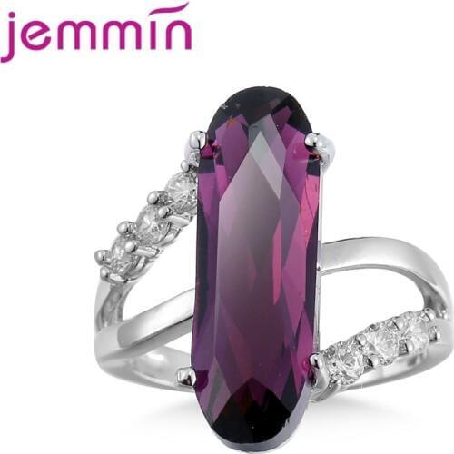 Elegant Jewelry 925 Sterling Silver Ring Latest Design Cubic Zirconia Symple Style Best Gift For Women And Girls