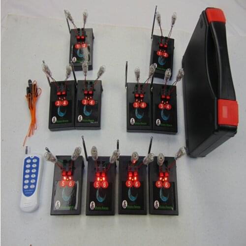 10pcs Receivers Special Effects 20 Cues Remote Equipment Copper Wireless Switch DMX Stage Lingt Wedding Gift Fireworks Firing