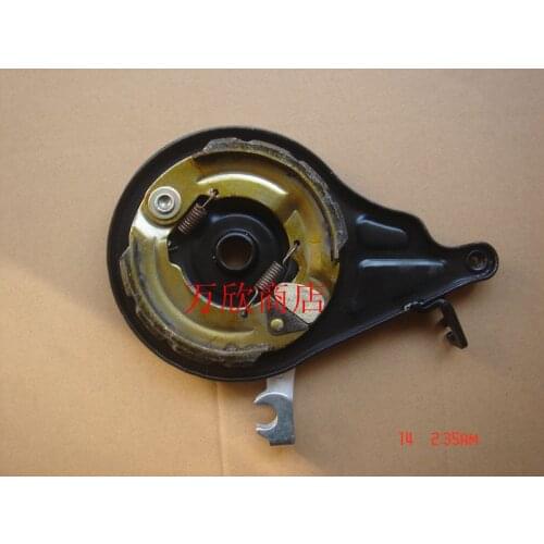 110 electric vehicle integration hub motor brake up the body followed by a big hole after brake brake drum brake assembly