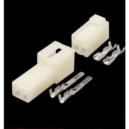 200pcs 2Pin 3mm female Auto Motorcycle Electronic Wiring Connector for DJ7021-3-21