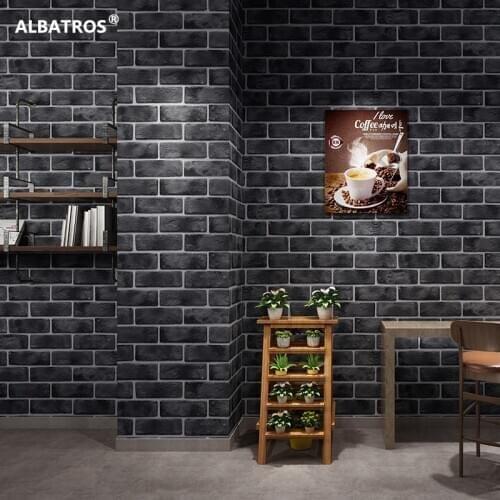 3D three-dimensional blue brick antique brick retro brick pattern wallpaper red brick clothing store hotel engineering wallpaper