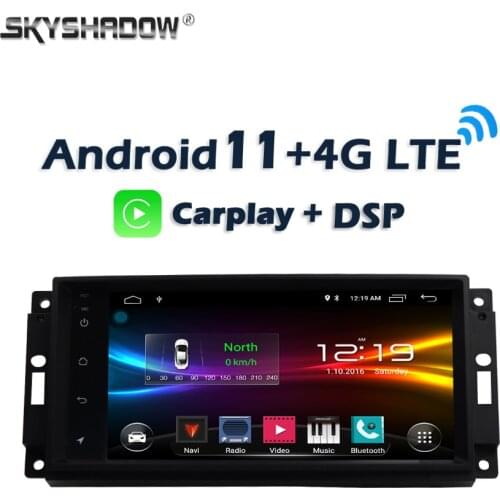 6GB +128G Carplay DSP IPS Android 10.0 Car DVD Player GPS WIFI Bluetooth Radio For Jeep Compass Commander Wrangler Chrysler 300C