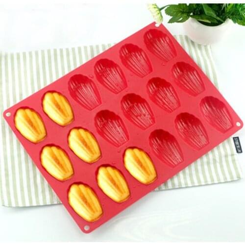 9-20 Cavity Shell Shape Silicone Cake Mold Cookie Silicone Forms Madeleine Chocolate Mold Cake Bakeware Kitchen Pastry Accessory