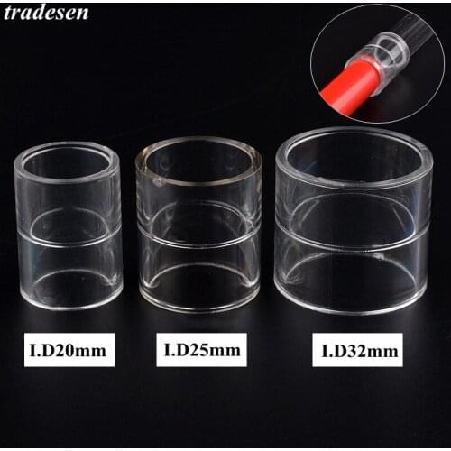 1pcs 20mm 25mm 32mm Acrylic Straight Connector Transparent Pipe Coupling Water Pipe Connector Aquarium Fish Tank Accessories