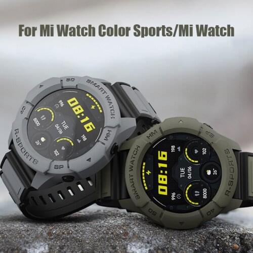Case For Xiaomi Mi Smart Watch Color Sports Version Smart Watch TPU Shell Protector Cover Band Strap Bracelet Watch Accessories