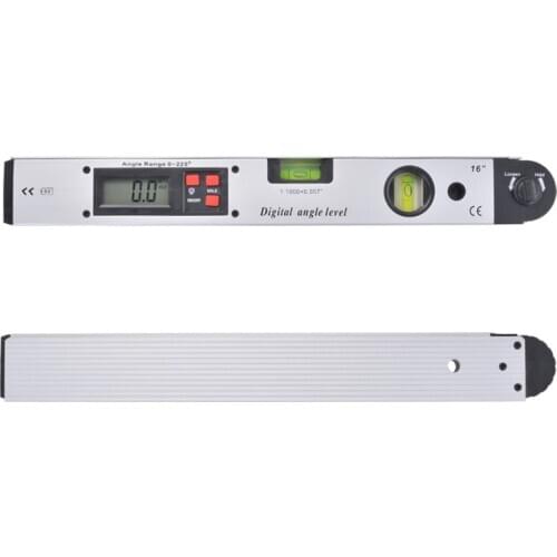 0~225degree LCD Digital Angle Finder Level Protractor Inclinometer Angle Meter Spirit Level Finder Gauge w/ Bag