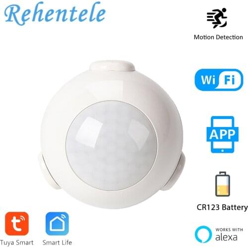 PIR Motion Sensor Smart Life Battery Powered WiFi Tuya Mini PIR Detector Home Alarm System Automation Scenario Scene Setting