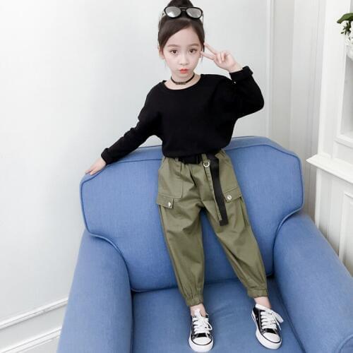 Children Clothing Spring Autumn Girls Clothes Sets Long Sleeved Tops+Pants 2PCS Kids Outfit Girls Tracksuit 4 6 8 10 12 Years