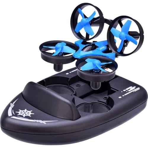 H36F 2.4G Vehicle Drone Boat JJRC 3in1Remote Control Toy With 3D Flips Headless