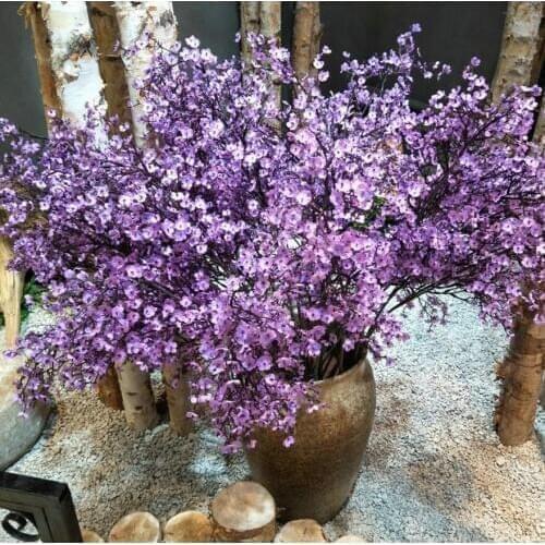 20pcs 100cm Artificial Gypsophila Flower Branch For Plant Wall Wedding Archway Props Home Hotal Office Bar Decorative