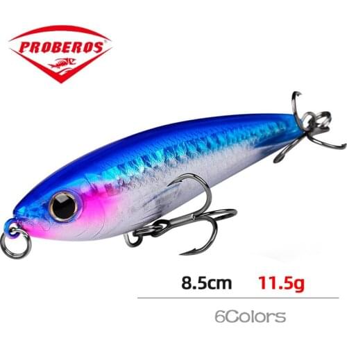 Pencil Sinking Fishing Lure Weights 11.5g 8.5cm Bass Fishing Tackle Fishing Accessories Saltwater Lures Fish With Steel ball