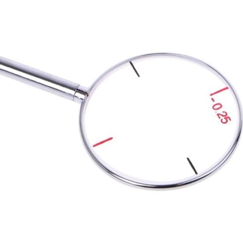 Round Optical Cross Cylinder Lens Tool Optical Instruments Ophthalmic Lens Diopters Optometry Accessories 0.25 / 0.50