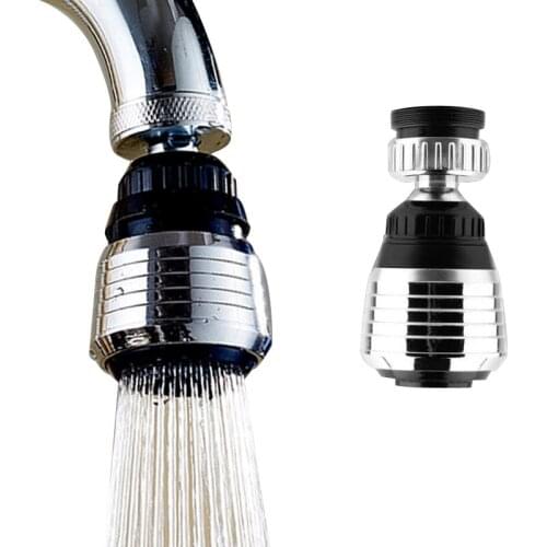 Kitchen 360 Degree Rotation Water Saving Tap Faucet Water Bubbler Swivel Head Water Saving Bathroom Filter Nozzle Faucet Aerator