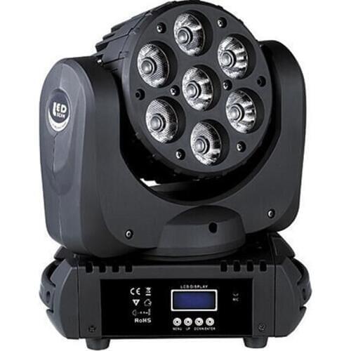 Hot sell 4 In1 Cree Led Beam Moving Head Light Flower Effect 7 Color To Show 7*12W Led Moving Head Beam Flower Stage Light