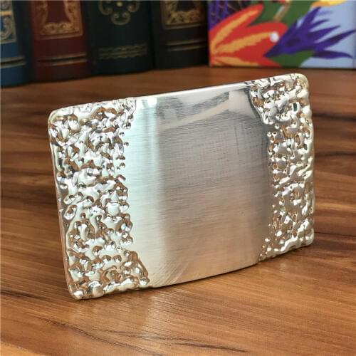 Belt Buckles For Men Mirror Alloy Belt Buckle Diy Accessories Men Belt Metal Buckle Belt Clip Ceinture Homme Boucle AK0016