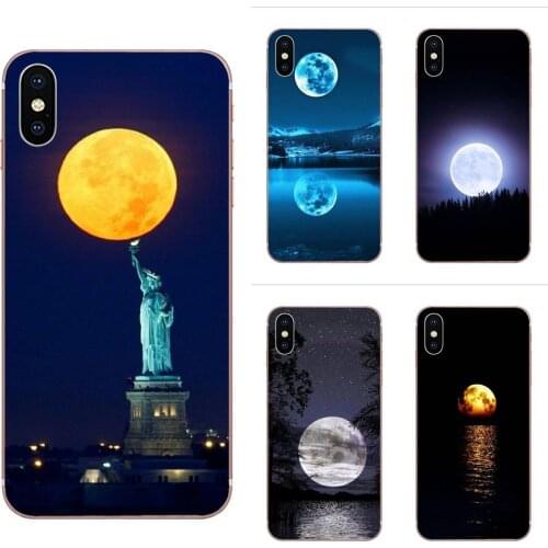 For Xiaomi Mi A1 A2 A3 CC9 CC9E 9T mi10 mi9 mi8 pro lite SE Cute Phone Cases Full Moon