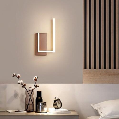 Nordic Minimalist Bedroom Bedside Wall Lamp Living Room Background Wall Led Decorative Light Creative Aisle Corridor Staircase