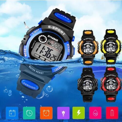 Luxury Brand Mens Children Sports Watches Waterproof Digital LED Watch Fashion Casual Waterproof Electronics Quartz Wristwatches