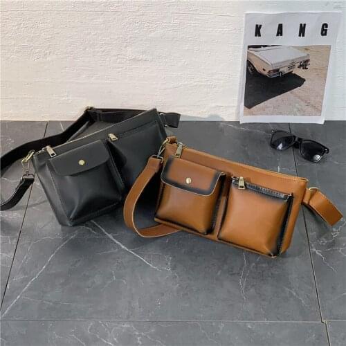 Newhotstacy Bag 04052021 Mens sports bag chest bag waist bag old fashion messenger bag single shoulder bag