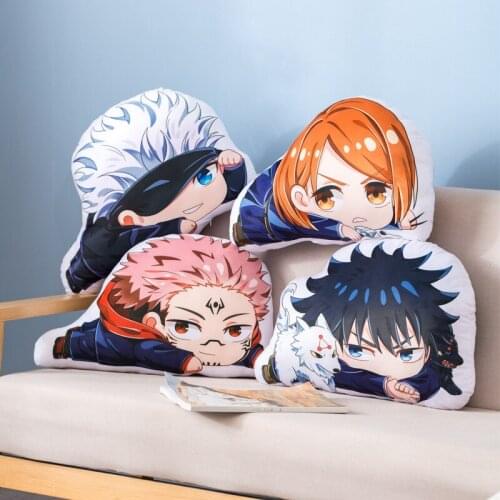 Plush Toy Cartoon Anime Jujutsu Kaisen Cushion Pillow Kaisen Stuffed Toy Gift For Kids 45cm