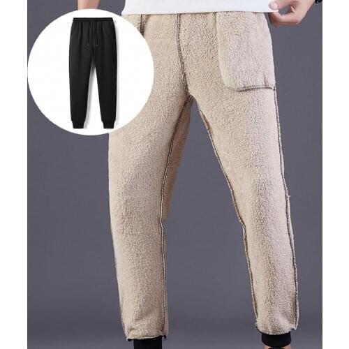 Casual Terrific Padded Fit Sweatpants Straight Thick Pants Inseam for Sleeping