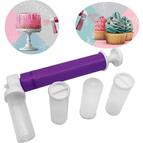 Cake Manual Airbrush Decorating Spray Gun Spraying Coloring Baking Decoration Cupcakes Desserts Kitchen Pastry Tool Accessories