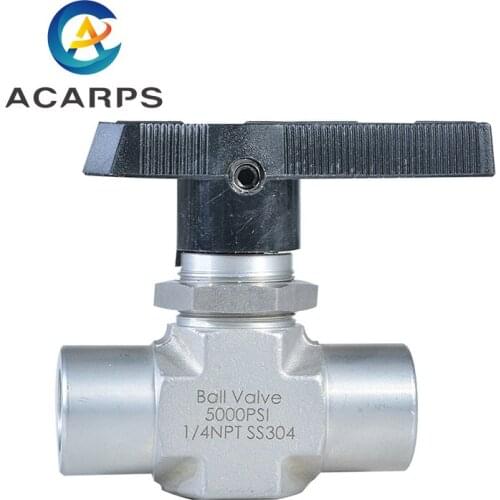 1/4" 3/8" 1/2" Die Forging Body Instrument Ball Valve Stainless Steel Internal Thread High Temperature High Pressure Ball Valve