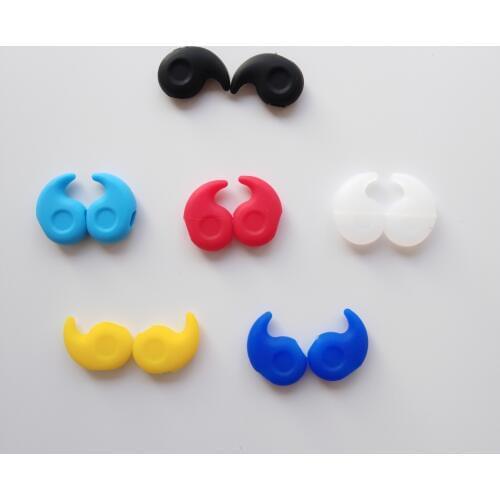 Sunglass silicone elastic and stretchy anti slip temple gripper ear hook eyewear accessories in comma shape