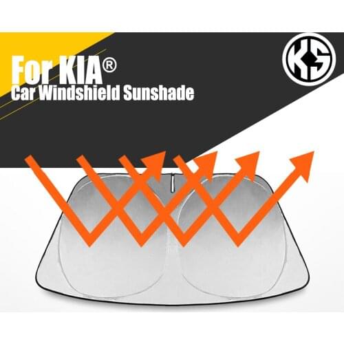 Car Heated Windshield Sunshade For KIA K3 KX1/3/5/7 Forte PEGAS SPORTAGE Window Windscreen Cover Auto Sun Visor Solar Protection