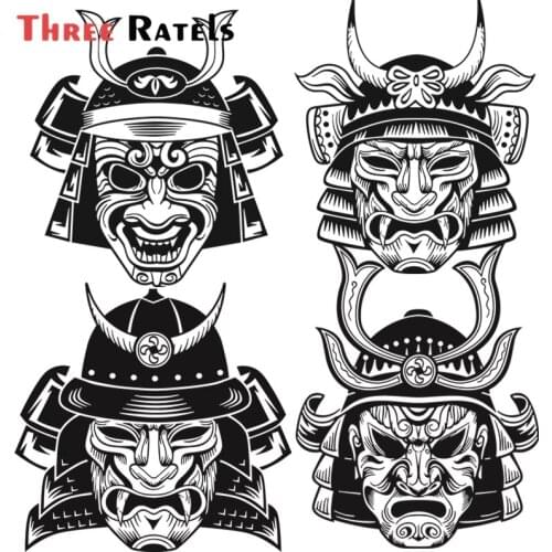Three Ratels A134 Japan Samurai Bushido Spirit Style Art Stickers For Phone Laptop Guitar Suitcase Skateboard Bike Car Decal