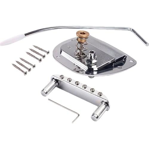Guitar Tremolo Bridge Tailpiece w/Whammy Bar Set for Guitar