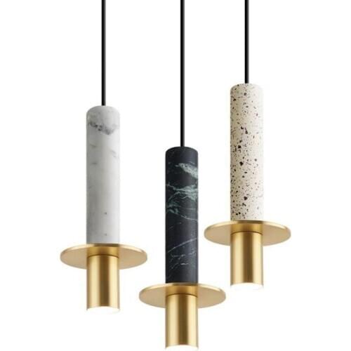Berth lamp ins web celebrity droplight a buffet restaurant light lamp post-modern luxury marble lamps and lanterns