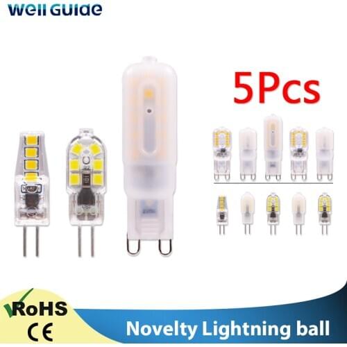5PCS LED Bulb 3W 6W led G4 G9 Light Bulb AC 220V AC 12V Lamp SMD2835 Spotlight Chandelier Lighting Replace 30w 40W Halogen Lamp