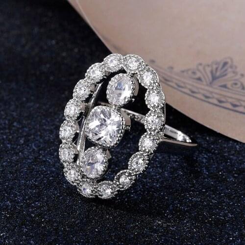 CAOSHI Gorgeous Luxury Female Dazzling Crystal Cubic Zirconia Aristocratic Party Jewelry High-quality Anniversary Accessories